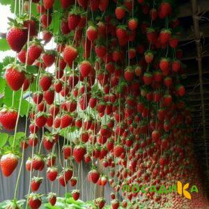 Клубника ампельная Анастасия купить по цене от 370р. в интернет-магазине «Посадика» с доставкой почтой в в Владимире и по всей России – [изображение №1].